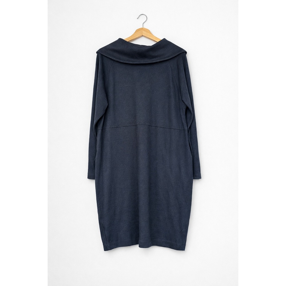 Cabi Round Up Dress Navy XL Western Collar Long Sleeve Tunic Style - Picture 2 of 6